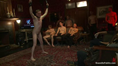 Josh West ,Cole Streets ,Lief Kaase - Big cock slave is publicly humiliated