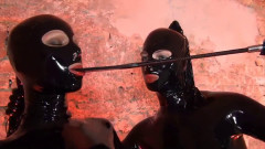 Super bondage, domination and spanking for hot girls in latex Full HD 1080p