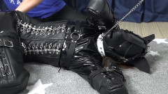 Bondage, spanking and domination for hot girl in latex Full HD 1080p