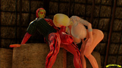 The barn on the crystal lake