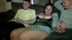 A simmering anal threesome