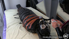 Inflatable Leather Rest Sack Tease and Denial