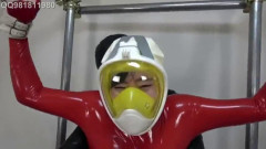 Bondage, strappado and torture for sexy model in latex HD 1080p
