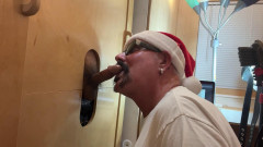 Gloryhole Hookups  Latino Gets His Dick Sucked
