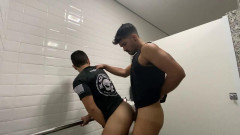 RawFuckClub Fucking In The Gym Bathroom With Victor Veiga