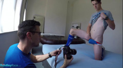 Aussie boy Brad Hunter at his first nude shoot