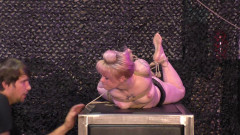 Another public Breast Suspension for Little Red Girl Breastsinpain