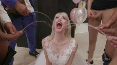 Slammed brides goes wet tap, ts izzy on seven dap, pee