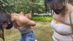 A Rope of Love - Youyou and Luoluo outdoor rope play