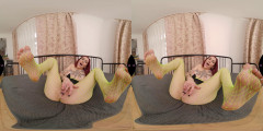 VR Sexperts - Suck Her Hot Feet In Flashy Fishnets