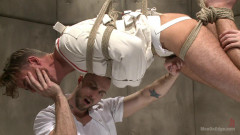 Horny mental patient hallucinates a dual edging