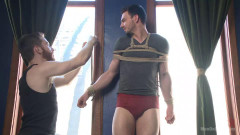Muscular Stud, Jason Maddox, Begs to Cum In bondage for the First Time