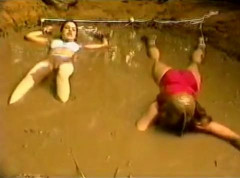 Bondage in the mud to join the sorority