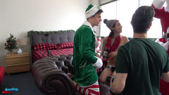 Behind the scenes at Andy, Connor and Dylan_s Christmas shoot