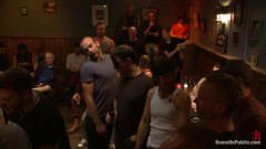 Gangbang and cum for a stuck up go-go boy