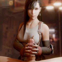 Tifa Handjob
