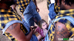 Opposites Gangbang: Coco Lovelock vs 4 Big Black Cocks