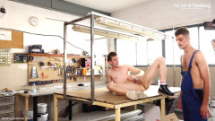 Davey gets his hole pounded by the power tool! - Erik Devil & Puppy Davey | Download from Files Monster