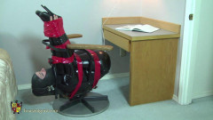 Femcar Bound in Gord's Famous Office Chair | Download from Files Monster