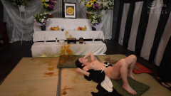 Torture wake woman in mourning clothes for unishment pee | Download from Files Monster