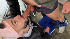 Young Arab Cocksucker Takes Massive White Dick in Parking Lot - Part 2 | Download from Files Monster