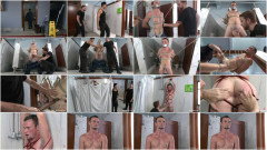 Hot janitor endures relentless edging at an airport restroom | Download from Files Monster