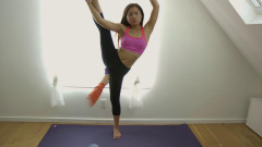 Elle's distracted yoga session | Download from Files Monster