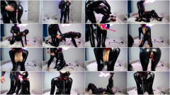 Super bondage, domination and torture for horny slut in latex HD 1080 | Download from Files Monster