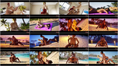 Blonde Babe Gets Fucked Hard On The Beach In Sweet Threesome | Download from Files Monster