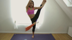 Elle's distracted yoga session | Download from Files Monster
