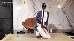 Urinal tgirl play vacuum bed and drinking pee BDSM (AB015) | Download from Files Monster