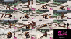 Schenja - Cute girl in bikini stretching during vacation | Download from Files Monster